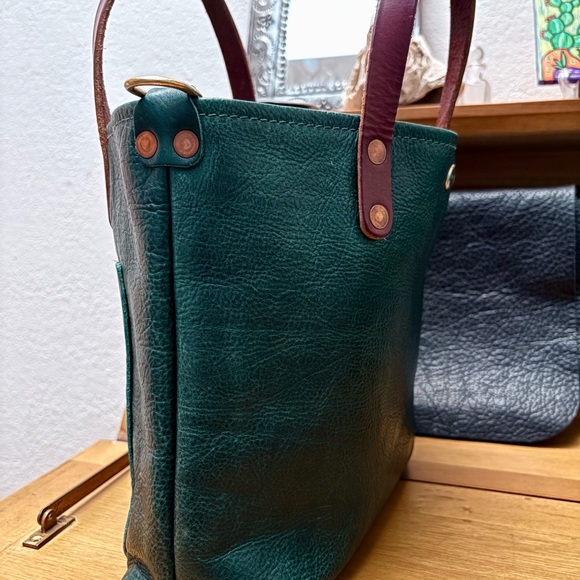 Dark Teal Bulldog Mini Travel Tote by KMM - Picture 15 of 15